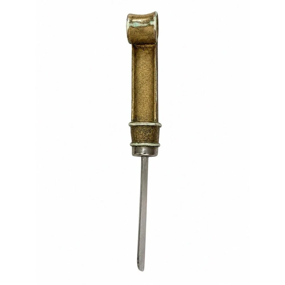 Cardinal Stainless Steel Butter Cheese Spreader Bronze Scroll Handle Vintage